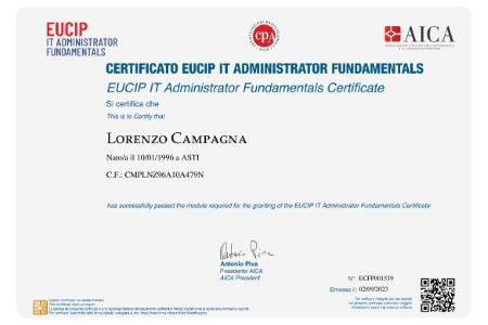 Certificazione EUCIP IT Administrator Fundamentals